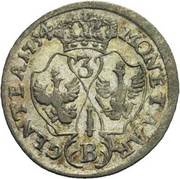 3 Kreuzers - Frederick II, Germany, 1752-1763 reverse image