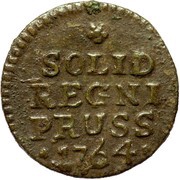 1 Schilling - Frederick II, Germany, 1764 reverse image