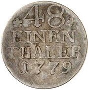 1⁄48 Thaler - Frederick II Mule obverse image