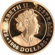 1000 Dollars - Elizabeth II 6th Portrait - Kimberley Sunset obverse image