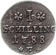 1 Schilling - Frederick William II, Germany, 1788 reverse image