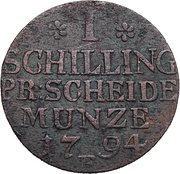 1 Schilling - Frederick William II, Germany, 1790-1797 reverse image