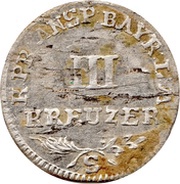 3 Kreuzers - Frederick William II, Germany, 1794-1795 reverse image