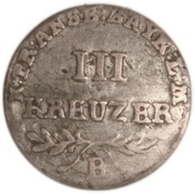 3 Kreuzers - Frederick William III, Germany, 1798-1802 reverse image