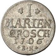 1 Mariengroschen - Frederick I, Germany, 1706 reverse image