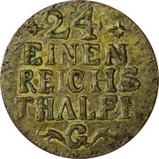 1⁄24 Thaler - Frederick II, Germany, 1751-1754 reverse image