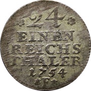 1⁄24 Thaler - Frederick II, Germany, 1751-1763 reverse image