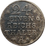 1⁄24 Thaler - Frederick II, Germany, 1753-1763 reverse image
