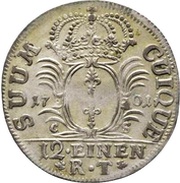 1⁄12 Thaler - Frederick I, Germany, 1701-1713 reverse image