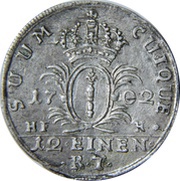 1⁄12 Thaler - Frederick I, Germany, 1701-1713 reverse image