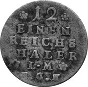 1⁄12 Thaler - Frederick II, Germany, 1740-1747 reverse image