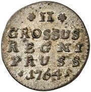 2 Grossus - Frederick II, Germany, 1764-1768 reverse image