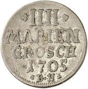4 Mariengroschen - Frederick I, Germany, 1705-1706 reverse image