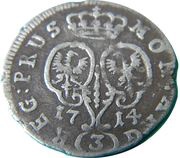3 Groscher - Frederick William I, Germany, 1714-1716 reverse image