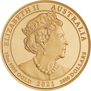 2000 Dollars - Elizabeth II 6th Portrait - The Jewelled Horse obverse image