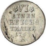 ⅙ Thaler - Frederick II Seven Years' War, Germany, 1763 reverse image