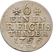 ⅙ Reichsthaler - Frederick II, Germany, 1764-1786 reverse image