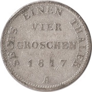 4 Groschen - Frederick William III, Germany, 1816-1818 reverse image
