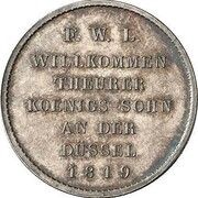 ⅙ Thaler - Frederick William III Mint Visit, Germany, 1819 reverse image