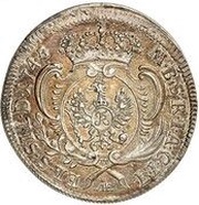 15 Kreuzers - Frederick II, Germany, 1745 reverse image