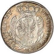 15 Kreuzers - Frederick II, Germany, 1746 reverse image
