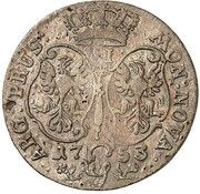 6 Gröscher - Frederick II, Germany, 1753 reverse image