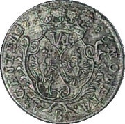 6 Gröscher - Frederick II, Germany, 1755-1756 reverse image