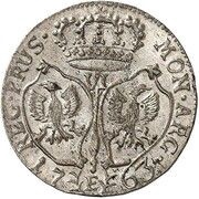 6 Gröscher - Frederick II Seven Years' War, Germany, 1763 reverse image