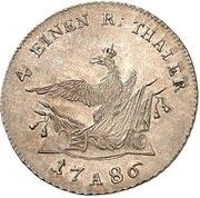¼ Thaler - Frederick II Death, Germany, 1786 reverse image