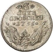 8 Gute Groschen - Frederick II, Germany, 1755 reverse image