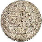 ⅓ Thaler - Frederick II Seven Years' War, Germany, 1758 reverse image