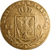 ⅓ Reichsthaler - Frederick William III, Germany, 1800-1809 reverse image