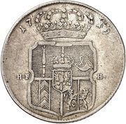 ½ Thaler - Frederick William I Gelderland, Germany, 1719 reverse image
