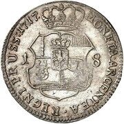 18 Gröscher - Frederick William I, Germany, 1717 reverse image