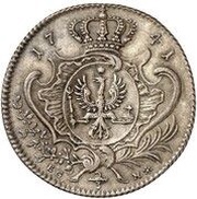 ⅔ Thaler - Frederick II, Germany, 1741 reverse image