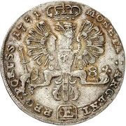 18 Gröscher - Frederick II, Germany, 1751 reverse image