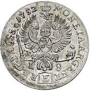 18 Gröscher - Frederick II, Germany, 1752 reverse image