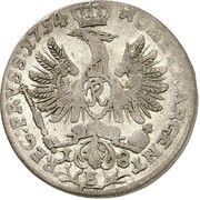 18 Gröscher - Frederick II, Germany, 1754 reverse image