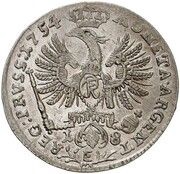 18 Gröscher - Frederick II, Germany, 1754 reverse image