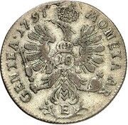 18 Gröscher - Frederick II, Germany, 1757 reverse image