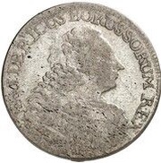 18 Gröscher - Frederick II Seven Years' War obverse image