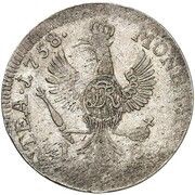 18 Gröscher - Frederick II Seven Years' War, Germany, 1758 reverse image