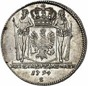 ⅔ Thaler - Frederick William II, Germany, 1792-1794 reverse image
