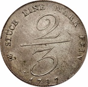 ⅔ Thaler - Frederick William II, Germany, 1796-1801 reverse image