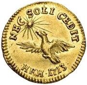 ¼ Ducat - Frederick William I, Germany, 1713 reverse image