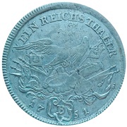 1 Thaler - Frederick II, Germany, 1750-1752 reverse image