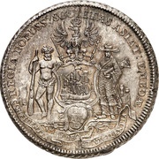 1 Piaster - Frederick II Trade coinage, Germany, 1751-1752 reverse image
