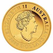 3000 Dollars - Elizabeth II 6th Portrait - Australian Wedge-Tailed Eagle - Gold Bullion Coin obverse image