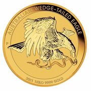 3000 Dollars - Elizabeth II 6th Portrait - Australian Wedge-Tailed Eagle - Gold Bullion Coin, Australia, 2021 reverse image