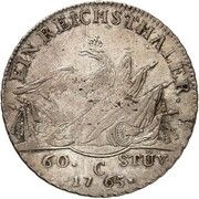 60 Stüber - Frederick II, Germany, 1765 reverse image